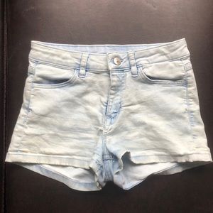 Light Wash Jean Shorts